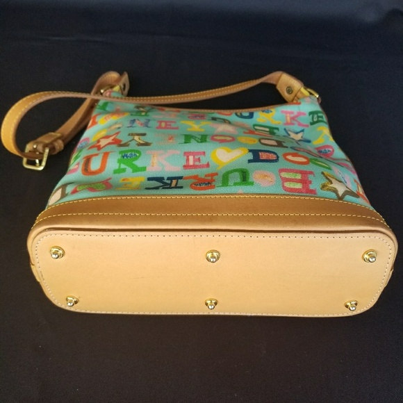 EUC Dooney & Bourke Light Blue/Multi Handbag - Picture 3 of 6